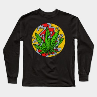 Weed Leaf Long Sleeve T-Shirt